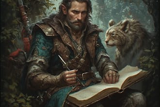 draw a fantasy illustration for you
