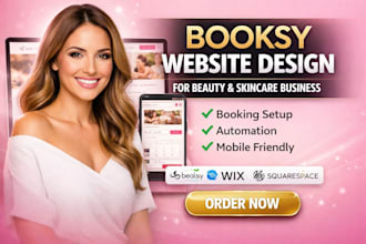 design and optimize your booksy booking website for beauty and skincare business