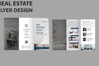 design colored leasing brochure floor plans for real estate marketing for sf tx