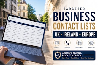 find targeted business contacts in UK ireland and europe