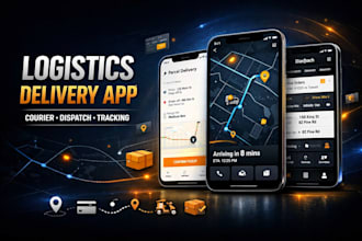 develop ai logistics mobile app, delivery app, courier app, dispatch app