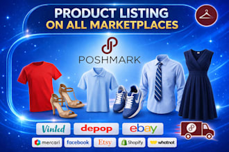 be your product lister for poshmark, depop, vinted, ebay and shopify