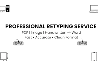 retype documents fast and accurately