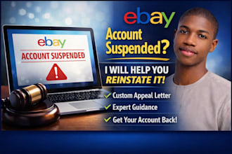 write a professional ebay appeal letter to reinstate your suspended account