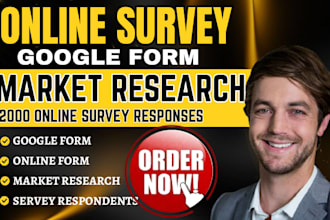 conduct professional online surveys, detailed market research google form
