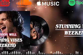 create music promo audio spectrum or music visualizer