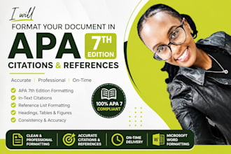 professionally proofread, edit and format your paper in apa 7th edition