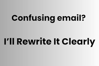 write or rewrite professional emails that get clear responses