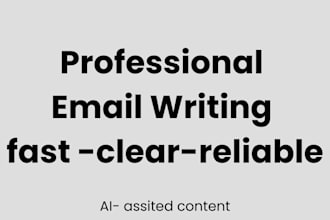 rewrite or create professional emails using ai
