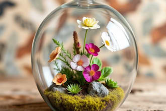 draw a detailed botanical illustration of a plant or flower