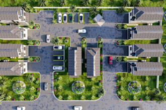 design residential estates, multifamily apartment buildings, masterplan