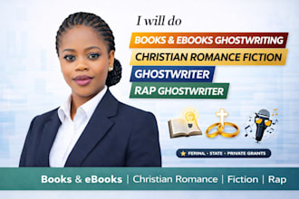 do books and ebooks ghostwriting or christian romance fiction ghostwriter rap