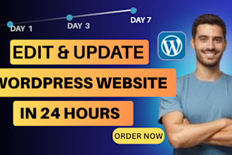 update, fix, edit, redesign wordpress website, customize wordpress in 24 hours