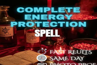 cast protection spell reading shield from negative energy and psychic attacks