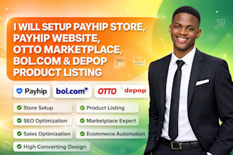 setup payhip store payhip website otto marketplace bolcom depop product listing