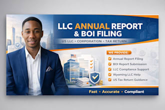 file your llc or corporation annual report, boi report and US tax return