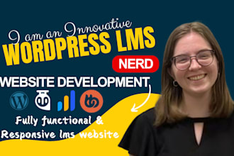 do website design and develop wordpress lms website using learndash