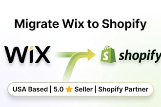 migrate wix to shopify ecommerce store