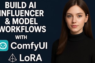 train flux sdxl lora ai influencer model custom ai model comfyui