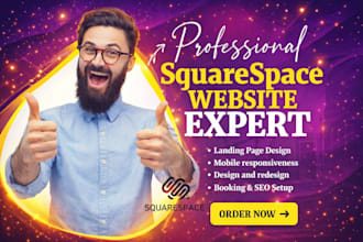 create a modern squarespace website design or redesign your sites