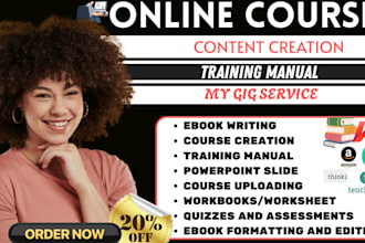 create ebook online course, course creation, ebook writer and book formatting