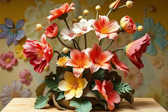 draw a detailed botanical illustration of a plant or flower