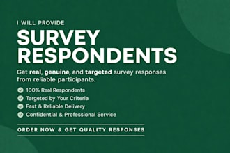deliver real survey responses for research and business