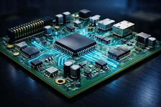 create a pcb schematics using layouts, gerber files, bom, and circuit design
