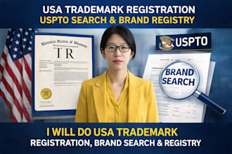 do USA trademark registration, uspto search and brand registry