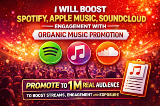 boost your spotify apple soundcloud engagement with organic music promotion