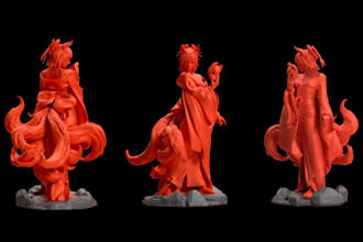 create 3d printable character models stl files