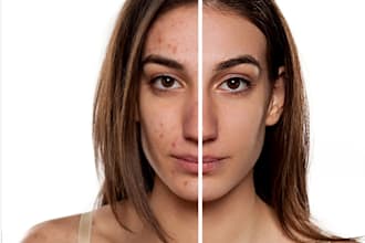 professionally retouch and edit portrait photos