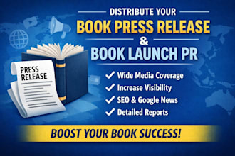 write distribute book press release press release distribution book launch PR
