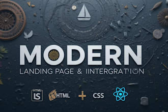design landing pages and integrate custom apis