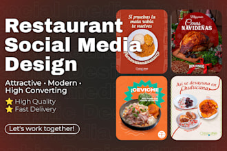 design eye catching posts for restaurants and cafes