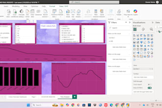 create a professional power bi dashboard and data analysis