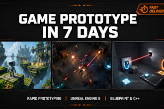 build a playable game prototype or proof of concept in unreal engine 5