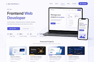 build a professional personal portfolio website