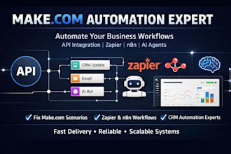 fix, setup make com,zapier automation with vapi ai voice calling agent