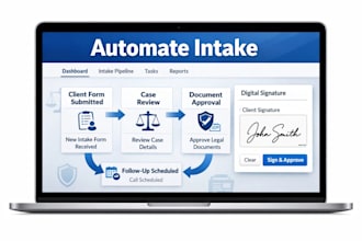set up automated legal intake packet workflow docusign