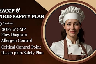 design haccp, recall, and food safety plans for food businesses