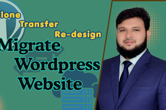 migrate wordpress website, transfer hosting and domain