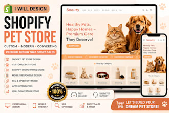 design shopify jewelry store customize shopify pet store