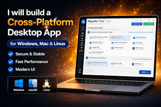 build desktop application for mac, windows, linux