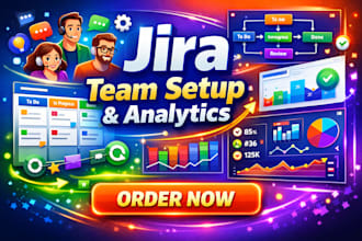 setup jira for team collaboration management and custom dashboard and analytics