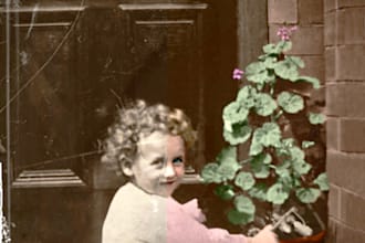 masterfully restore, colorize and repair old damaged photos professionall