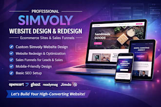 design build simvoly versoly softr business landing page website design redesign