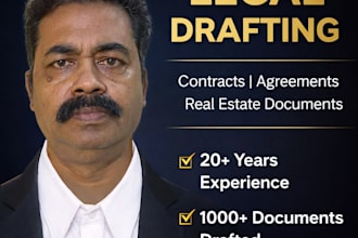 draft sale deed, lease deed, agreement and legal contracts