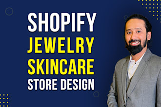 design premium shopify jewelry store, luxury beauty skincare, online shop