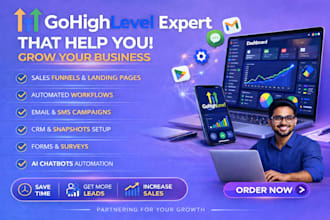 be your gohighlevel expert, ghl funnel and ghl workflow